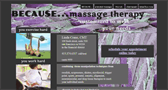 Desktop Screenshot of becausemassage.com